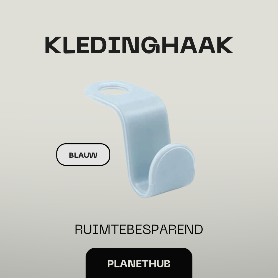 Ruimtebesparende Kledinghaken